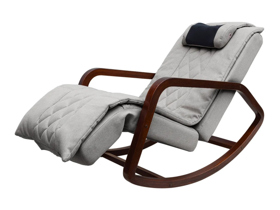 Массажное кресло-качалка OTO Grand Life OT2007 СЕРЫЙ (Рогожка)