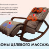 Массажное кресло-качалка OTO Grand Life OT2007 ШОКОЛАД (Рогожка)