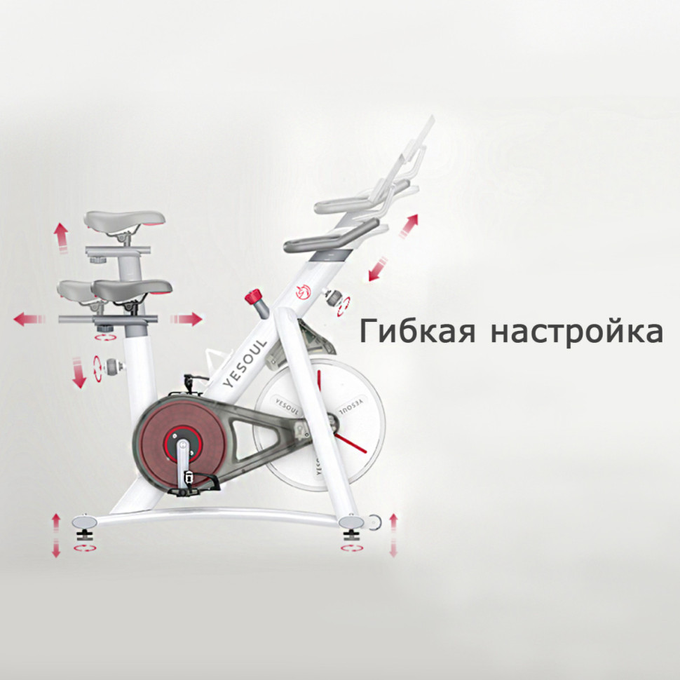 Велотренажер DFC Yesoul BV1-W-21.5 белый (дисплей 21.5")