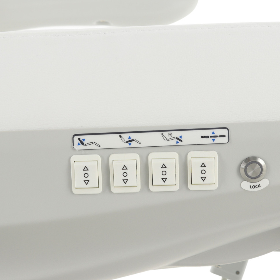 Косметологическое кресло электрическое Мед-Мос ММ-940-1С КО-188Д-00 цвет белый