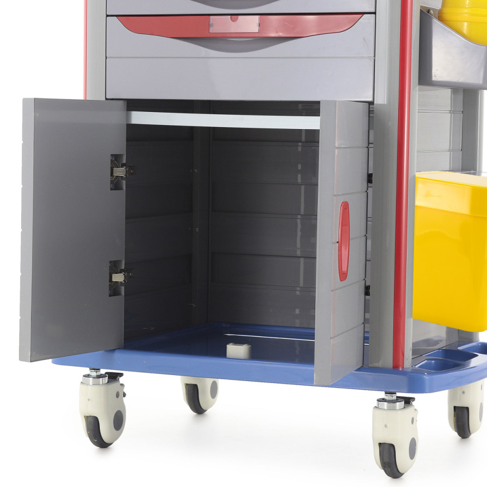 Тележка медицинская Med-Mos ЕТ850-02 ТМ-021АН-00 серая