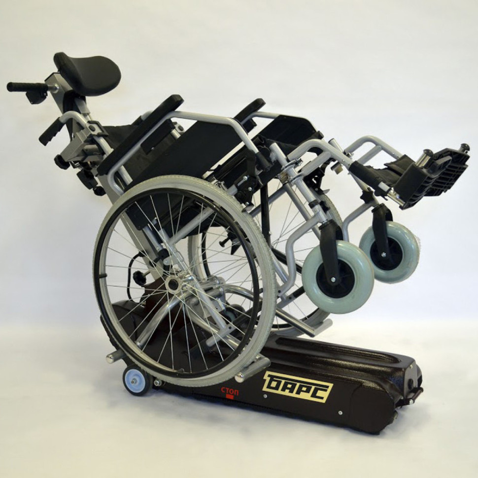 Гусеничный подъемник БАРС УГП-130 с выдвижным колесом с электрорегулируемой рулевой колонкой