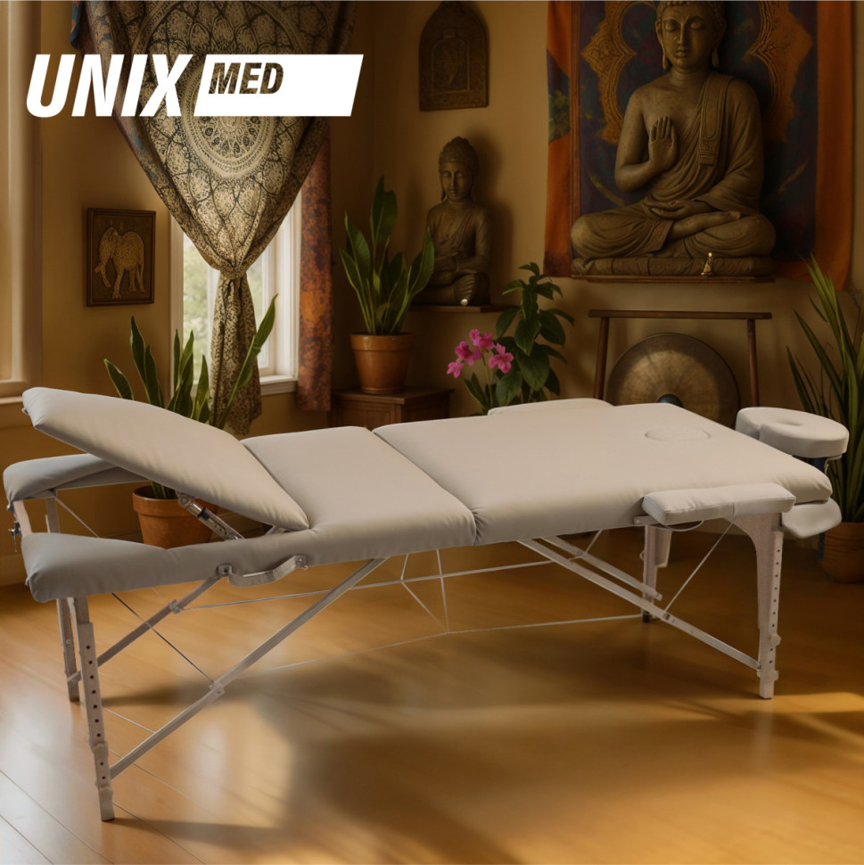Массажный стол UNIX Serenity 3 Section Grey