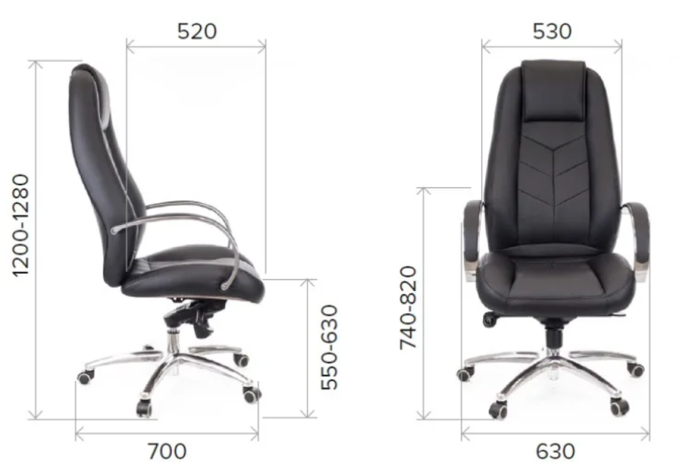 Кресло Everprof Drift M Кожа Черный