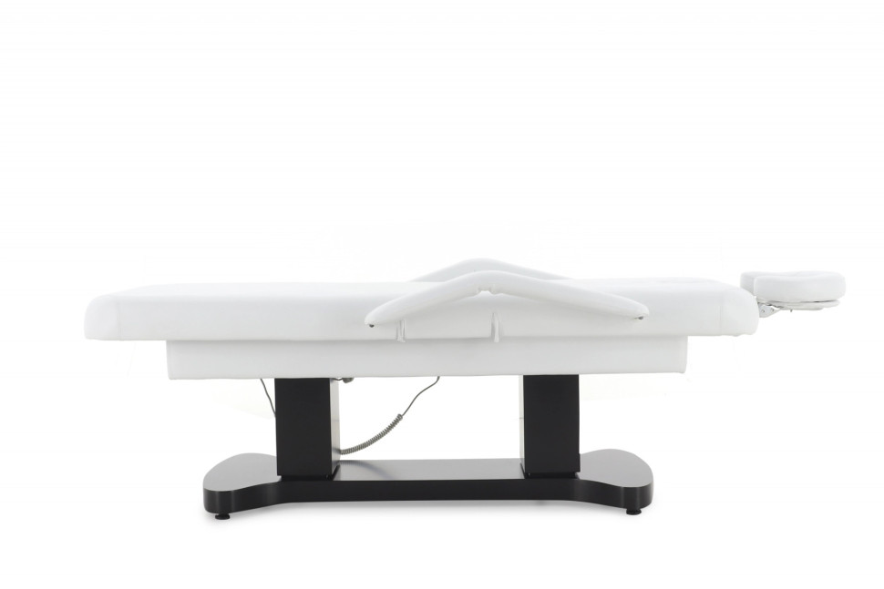 Массажный стол электрический MED-MOS ММКМ-2 (КО-156Д) белый/черное дерево (Р)