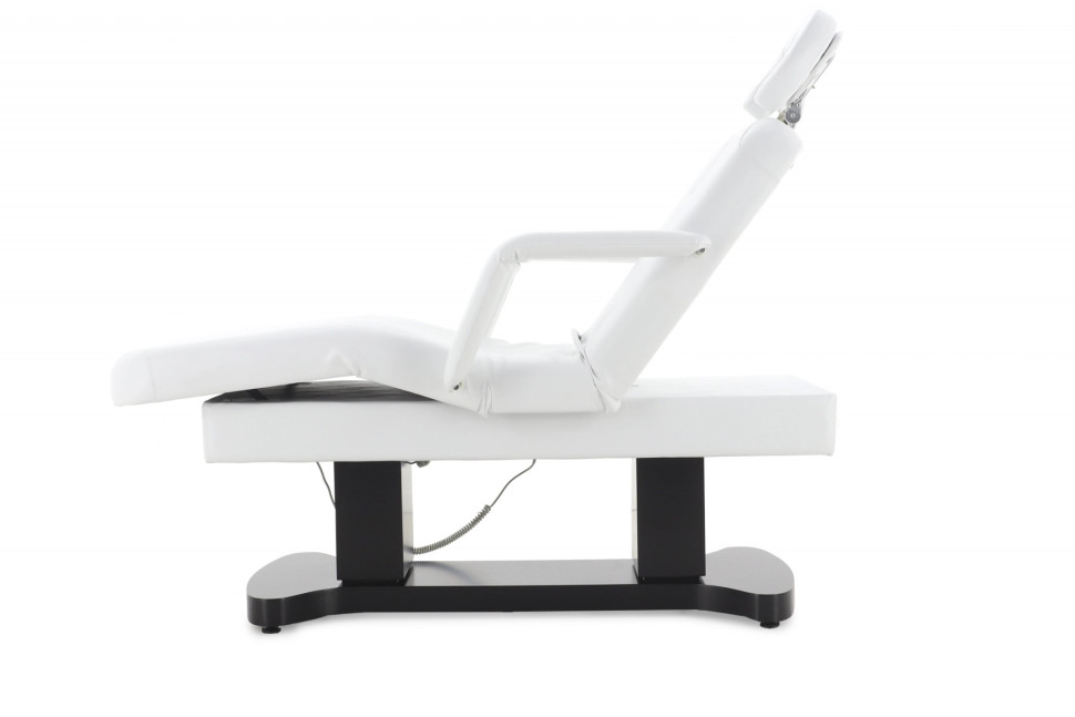 Массажный стол электрический MED-MOS ММКМ-2 (КО-156Д) белый/черное дерево (Р)