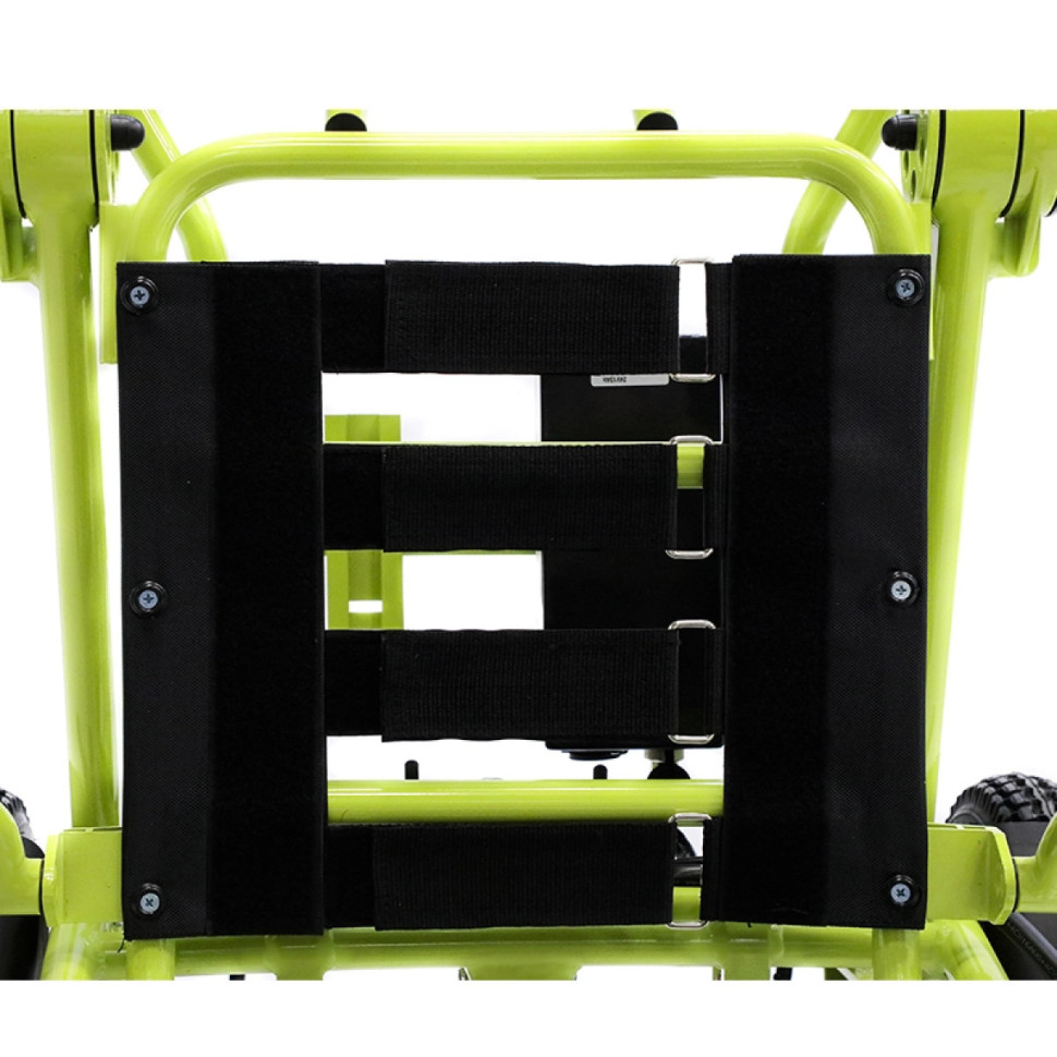 Кресло-коляска с электроприводом MET COMPACT 35 (24225) складная, зелёная с оранжевым