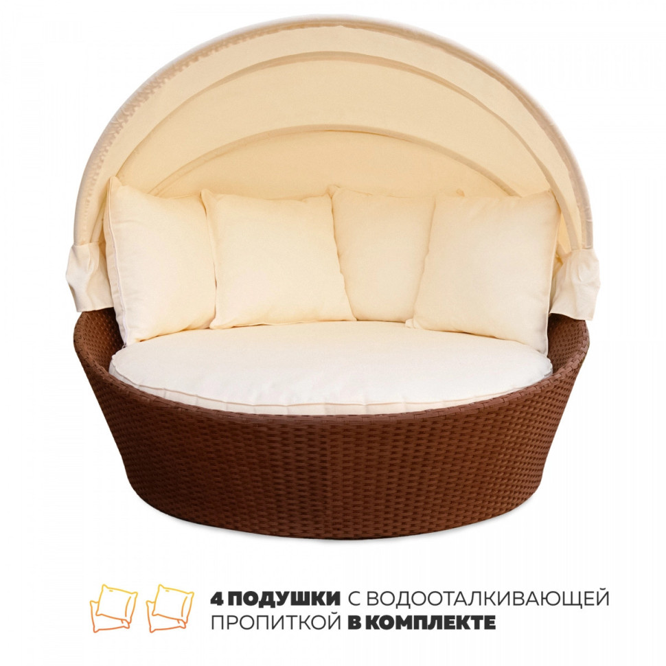 Шезлонг-диван Kvimol КМ-0099 белый