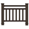 Ограждение забор ДПК holzhof woodstyle секция 1 м.п., с тиснением 3D