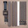 Ограждение забор ДПК holzhof woodstyle секция 1 м.п., с тиснением 3D