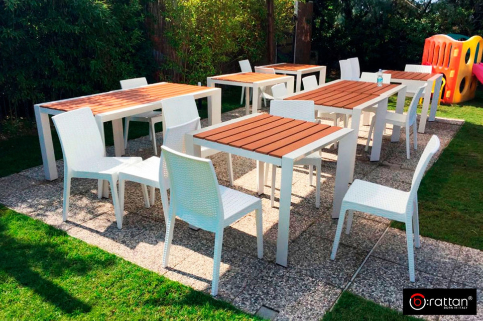 Стул B:rattan VIRGINIA без подлокотников, белый