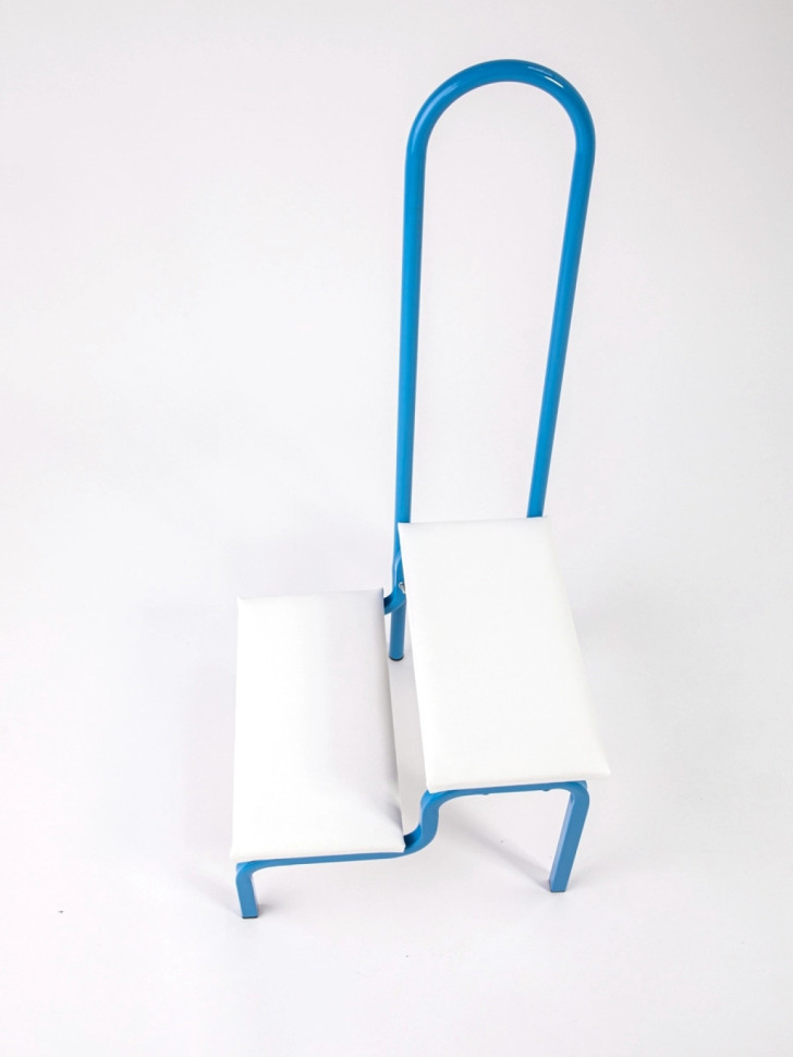 Ступени СТ-5 Belberg Blue с поручнем для ванной комнаты