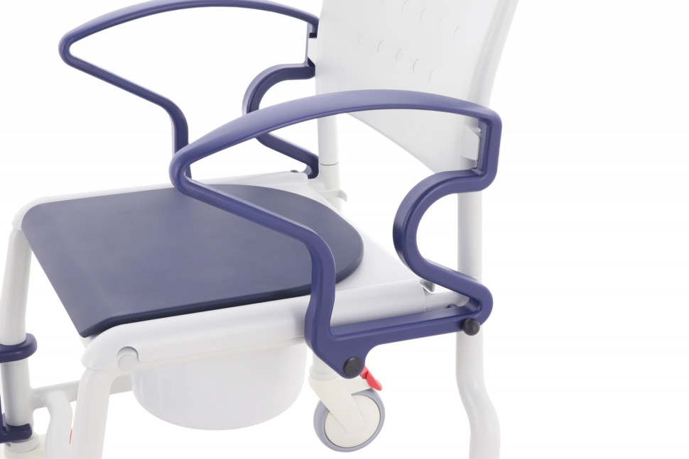 Стул-туалет для ванной Реботек Бонн (Bonn) серый/синий	