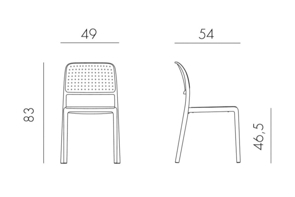 Стул Bora Bistrot, агава