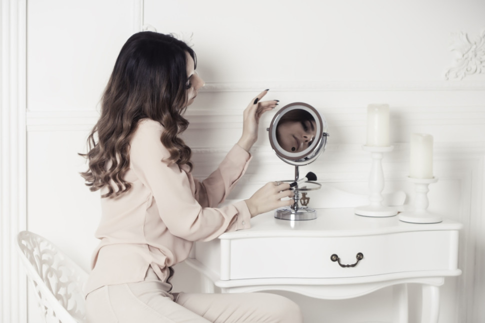 Зеркало косметическое с подсветкой Belberg BZ-01 (с 10-ти кратным увеличением)