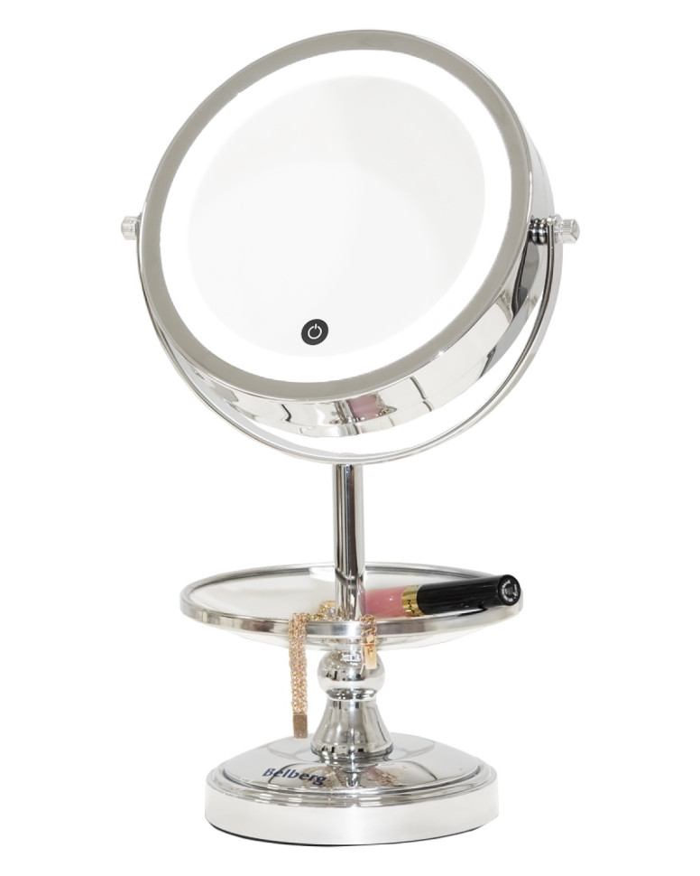 Зеркало косметическое с подсветкой Belberg BZ-01 (с 10-ти кратным увеличением)