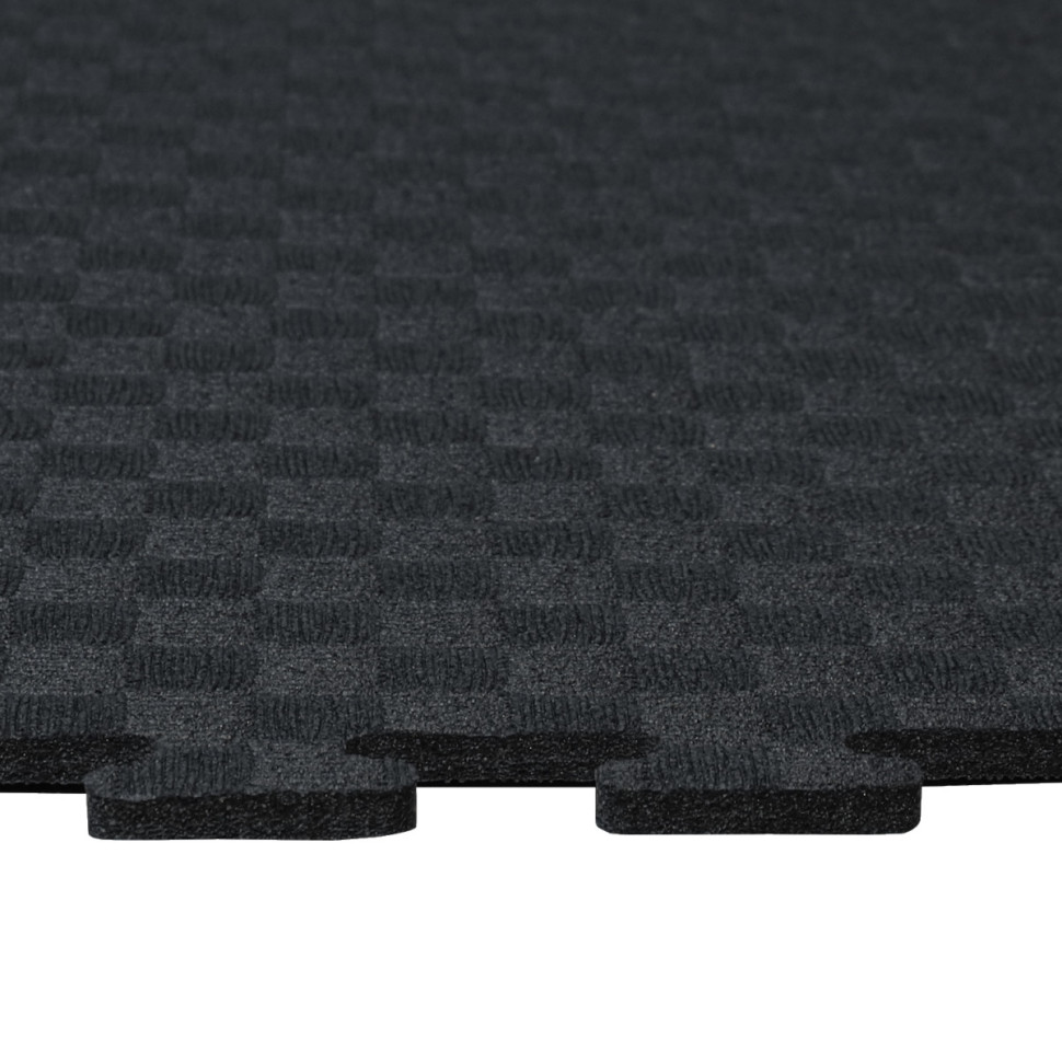 Маты - пазлы для фитнесса и тренажеров, 1 элемент ЧЕРНЫЙ