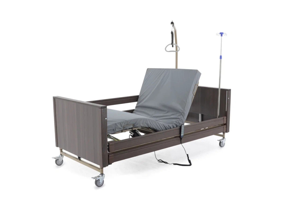 Кровать электрическая MED-MOS YG-1 (ЛДСП кор., 2В, 4 секции, матрас,Т/АТ, ДЛ)