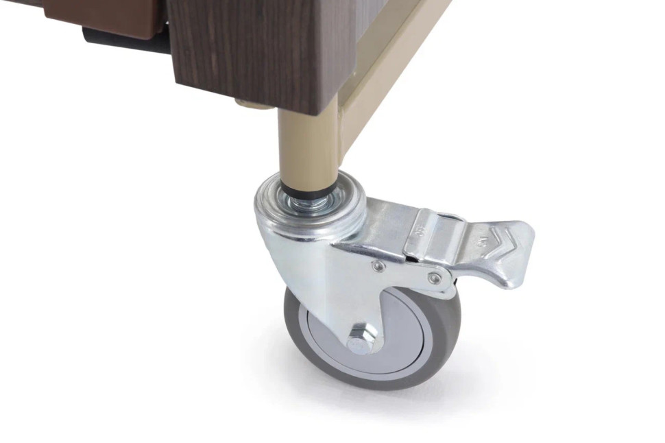 Кровать для лежачих больных с матрасом электрическая MED-MOS YG-1 (ЛДСП кор., 2В, 4 секции,Т/АТ, ДЛ)