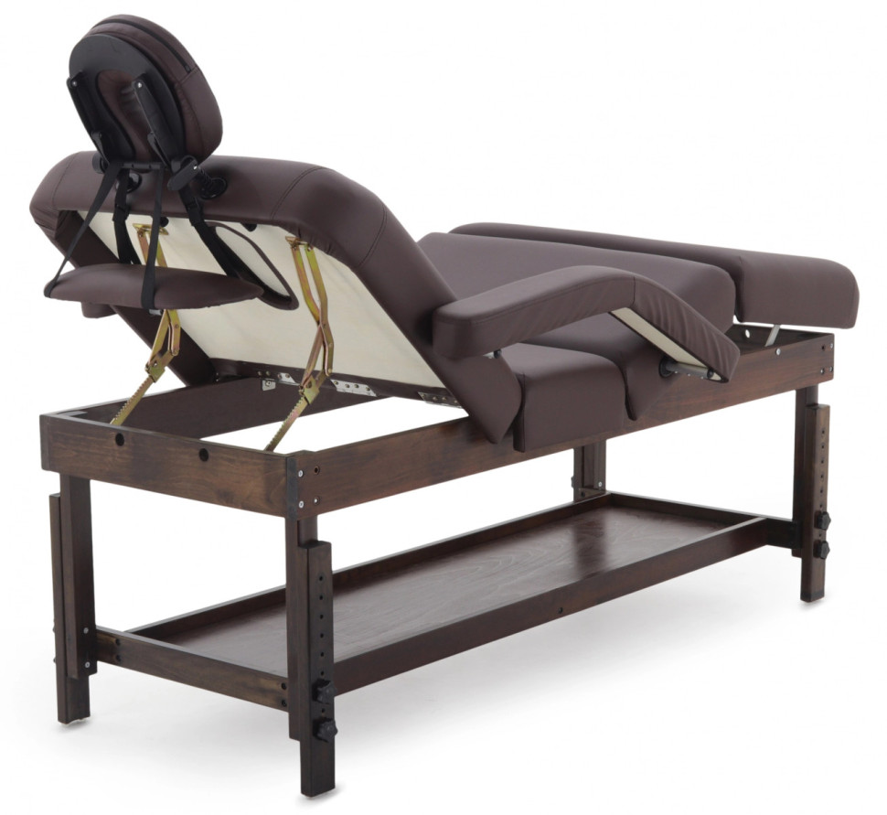 Массажный стол стационарный MED-MOS FIX-0A (SW4.31.10A) коричневый