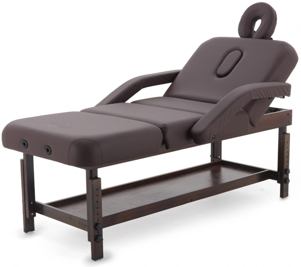 Массажный стол стационарный MED-MOS FIX-0A (SW4.31.10A) коричневый