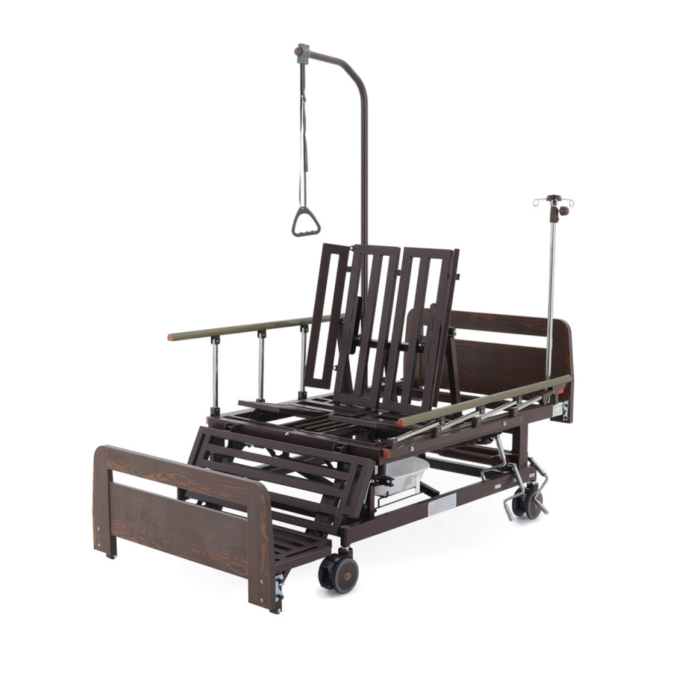 Кровать механическая Мед-Мос E-45A (ЛДСП венге) с матрасом