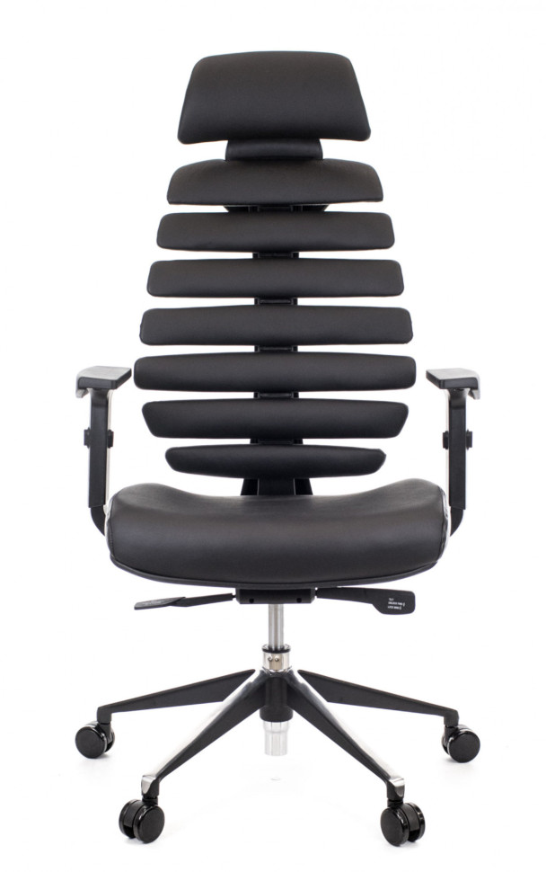 Кресло Everprof Ergo Black Кожа Черный