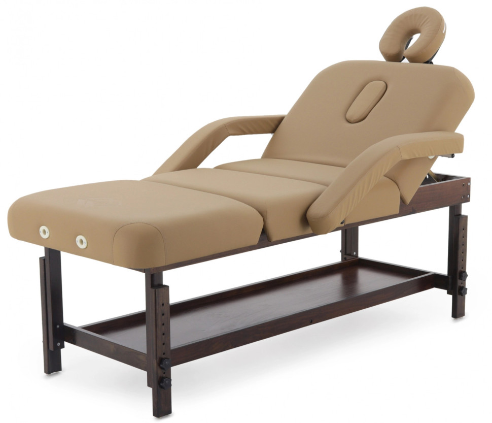 Массажный стол стационарный MED-MOS FIX-0A (SW4.31.10A) кофе с молоком