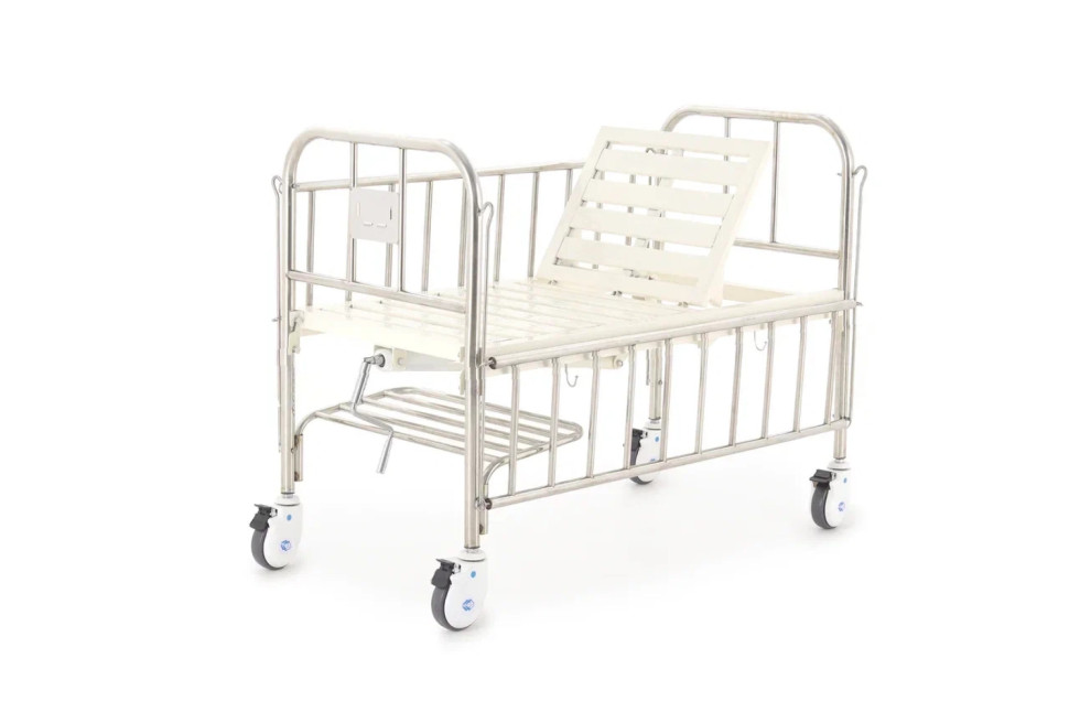 Кровать механическая Мед-Мос F-45 mini (ММ-1002Н-00/1004Н-00) детская с матрасом