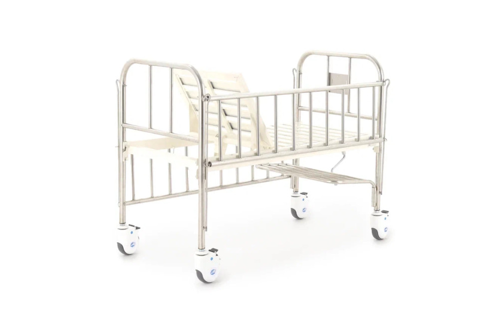 Кровать механическая Мед-Мос F-45 mini (ММ-1002Н-00/1004Н-00) детская с матрасом