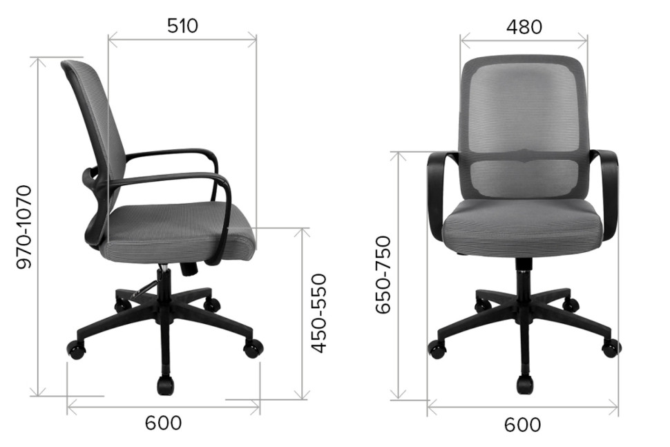 Кресло Everprof Bamboo Сетка Красный