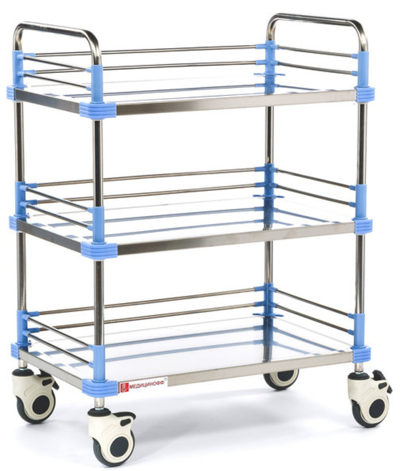 Столик-тележка инструментальный "Медицинофф" F-17(i)