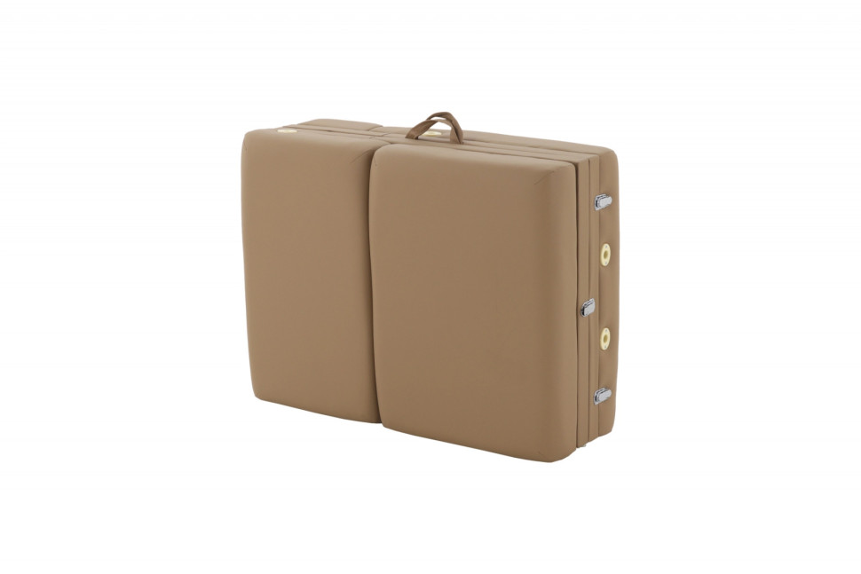 Массажный стол складной MED-MOS JF-Tapered 4-х секционный, кофе с молоком