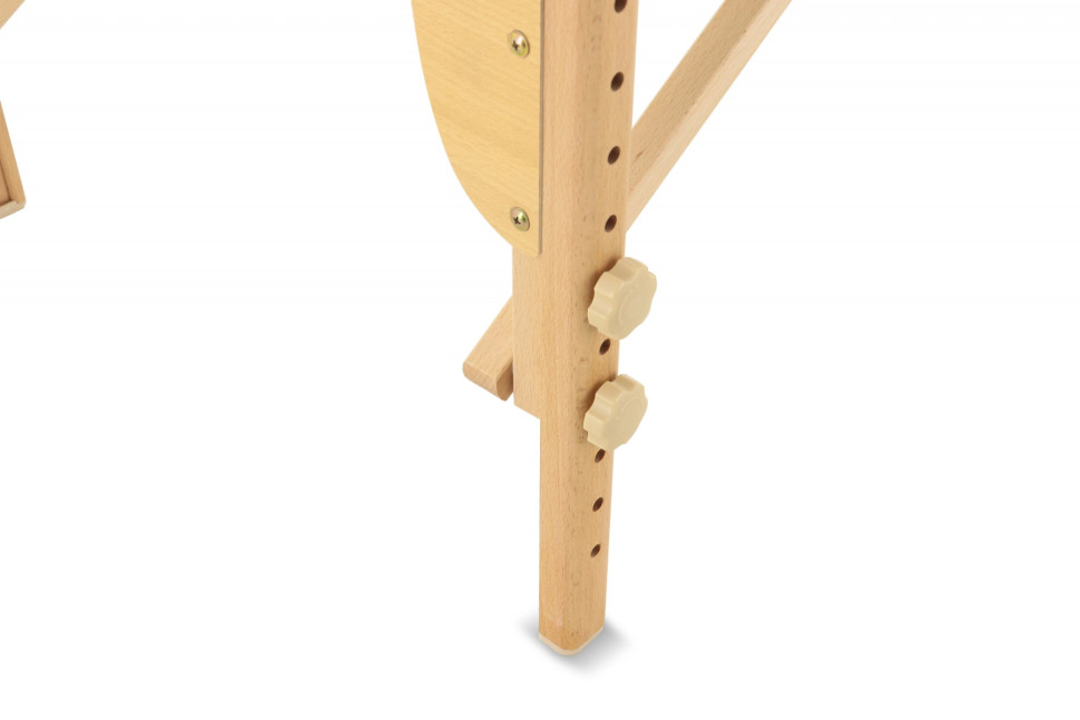 Массажный стол складной MED-MOS JF-Tapered 4-х секционный, кофе с молоком