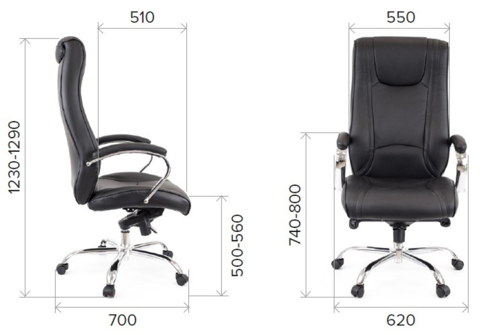 Кресло Everprof King M Кожа Коричневый