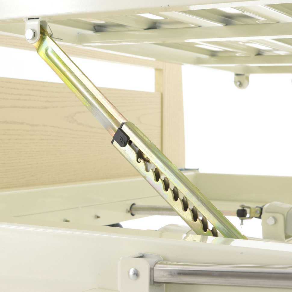 Кровать для лежачих больных с матрасом Мед-Мос Е-8 ЛДСП (светлое дерево)