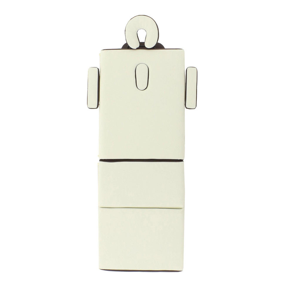 Массажный стол складной MED-MOS JF-AY01 3-х секционный, деревянная рама, кремовый-коричневый