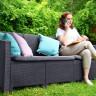 Arizona b:rattan, Диван трехместный, антрацит (3-х местная подушка)