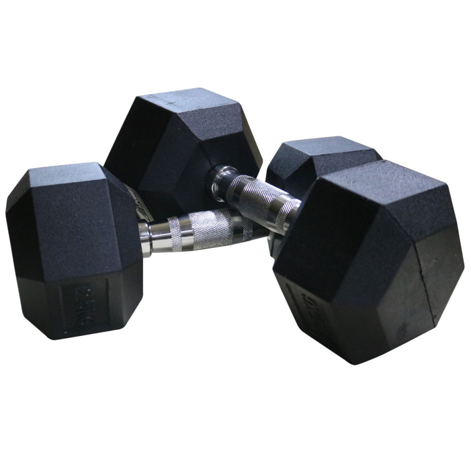 Гантели DFC гексаг. обрезиненная пара DB001-17,5 кг