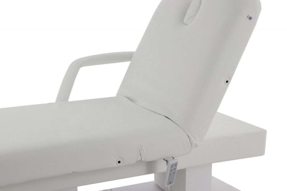 Массажный стол электрический MED-MOS ММКМ-2 (КО-156Д) белый/белое дерево