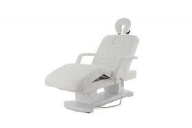 Массажный стол электрический MED-MOS ММКМ-2 (КО-156Д) белый/белое дерево