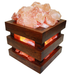 Солевая лампа абажур Корзина КУБ 5-5,5 кг