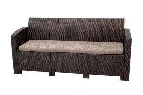 Arizona b:rattan, Диван трехместный, венге (3-х местная подушка)