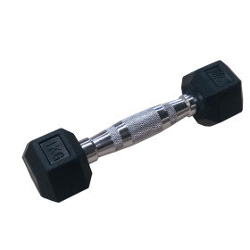 Гантели DFC гексаг. обрезиненная пара DB001-1 кг