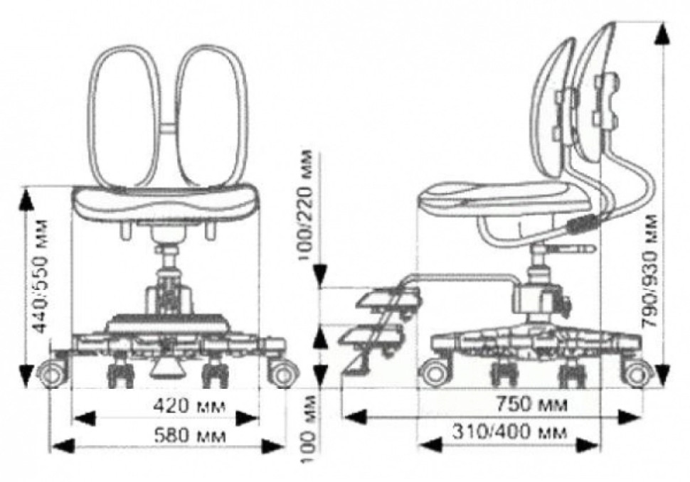 Ортопедические детское кресло DUOREST DUOKIDS KIDS MAX DR-289SF, Цвет: зеленый