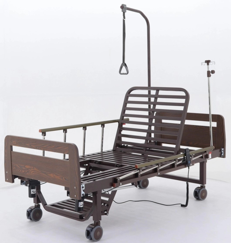 Медицинская кровать для лежачих больных Мед-Мос YG-2 ЛДСП электрическая, без т/у с матрасом