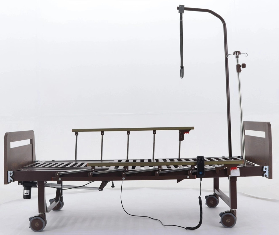 Медицинская кровать для лежачих больных Мед-Мос YG-2 ЛДСП электрическая, без т/у с матрасом