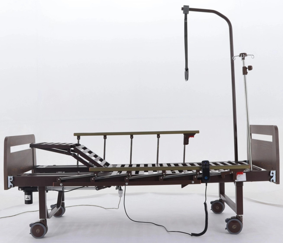 Медицинская кровать для лежачих больных Мед-Мос YG-2 ЛДСП электрическая, без т/у с матрасом