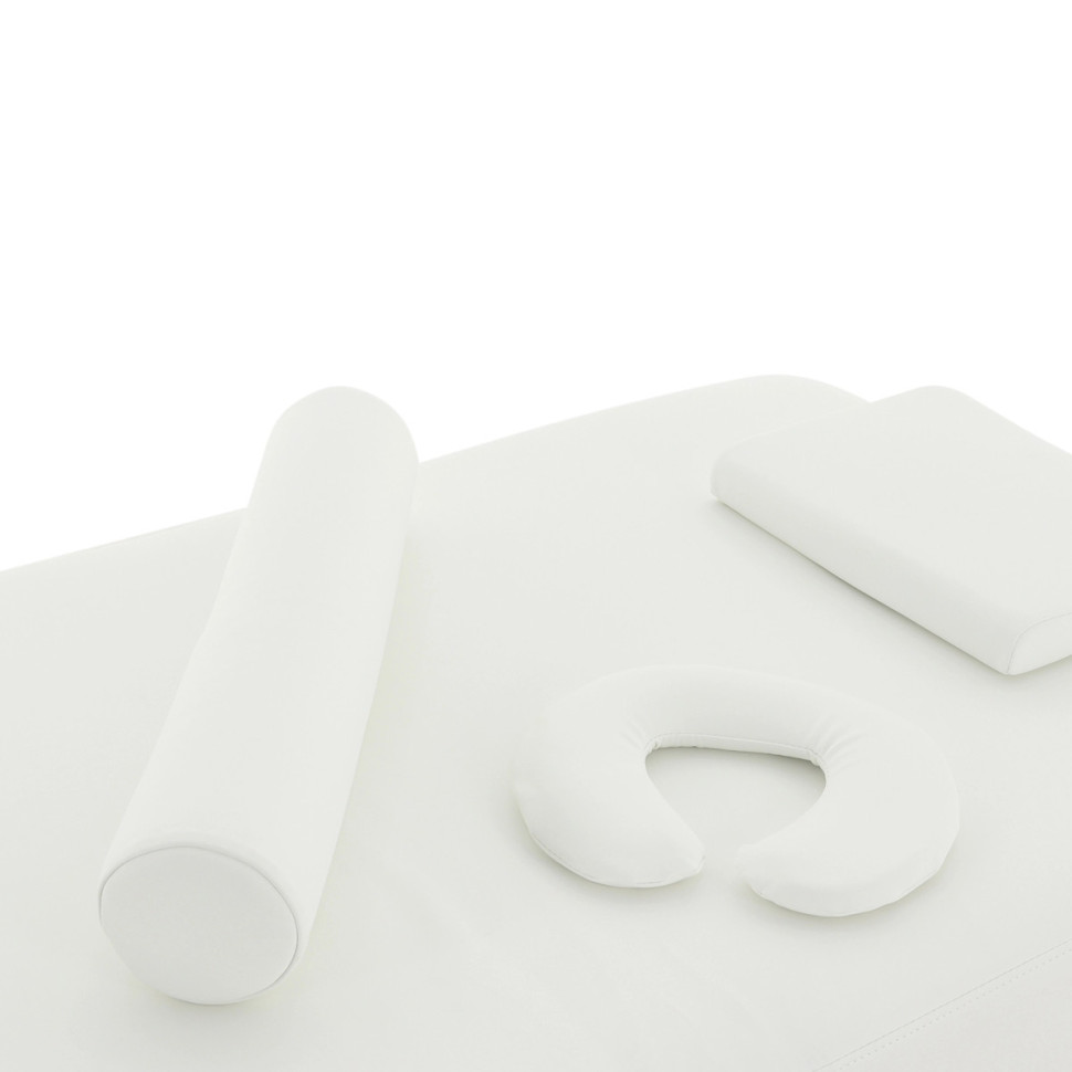 Массажный стол электрический MED-MOS ММКМ-2 (КО-160.1Д) белый/черное дерево, с подогревом ложа