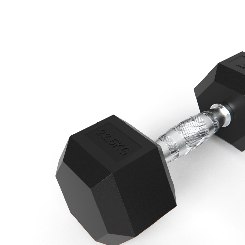 Гантели DFC гексаг. обрезиненная пара DB001-22,5 кг